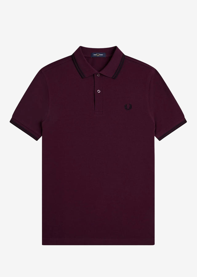Fred Perry Polo's Twin tipped polo - plum black