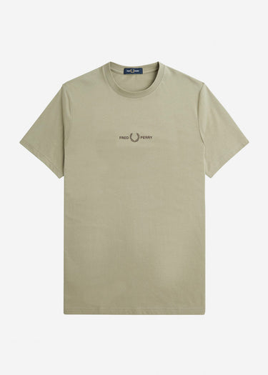 Fred Perry T-shirts Embroidered t-shirt - warm grey