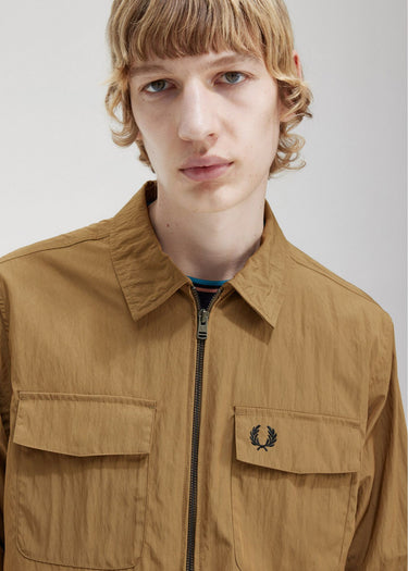 Fred Perry Overshirts Zip overshirt - shaded stone