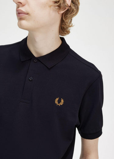 Fred Perry Polo's Plain fred perry shirt - navy dark caramel
