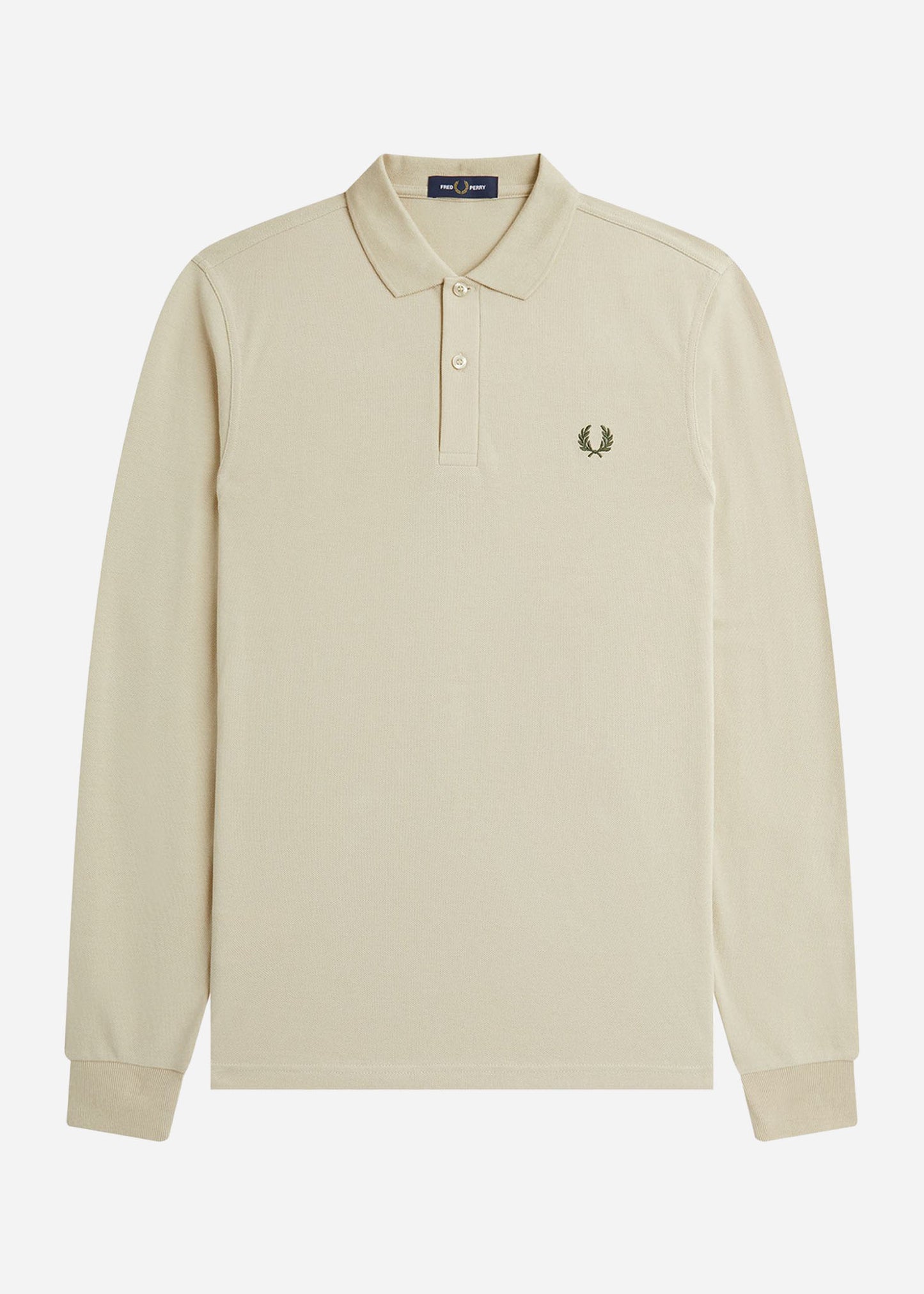 Fred Perry Longsleeve Polo's LS plain fred perry shirt - oatmeal