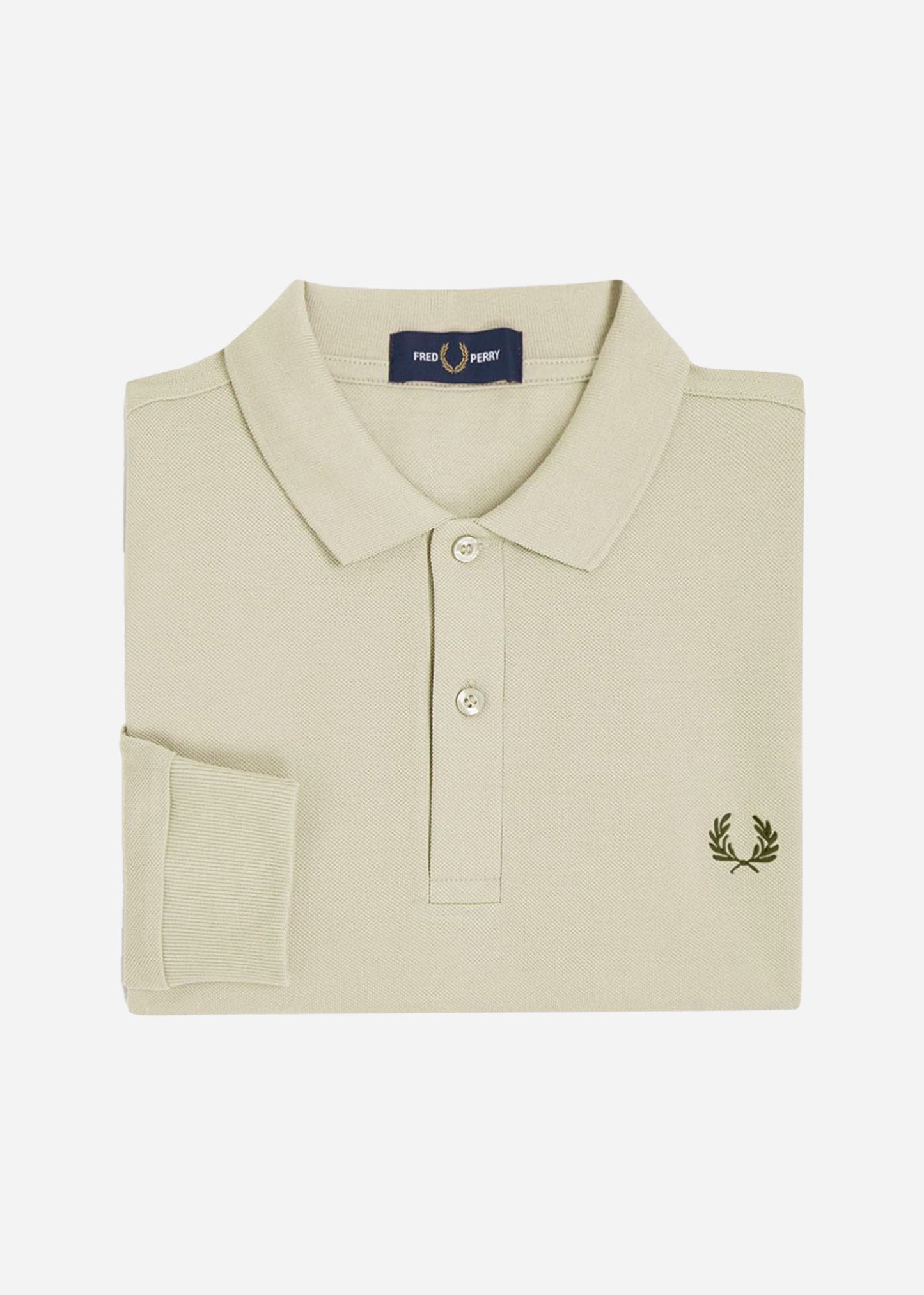 Fred Perry Longsleeve Polo's LS plain fred perry shirt - oatmeal