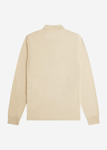 Fred Perry Longsleeve Polo's Ls plain fred perry shirt - oatmeal black