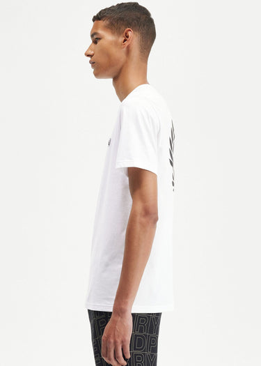 Fred Perry T-shirts Rear powder laurel graphic tee - white