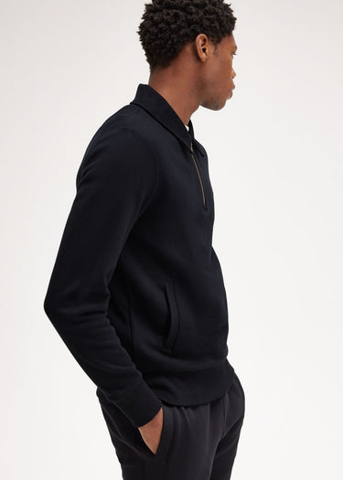 Fred Perry Truien  Half zip collar sweater - black