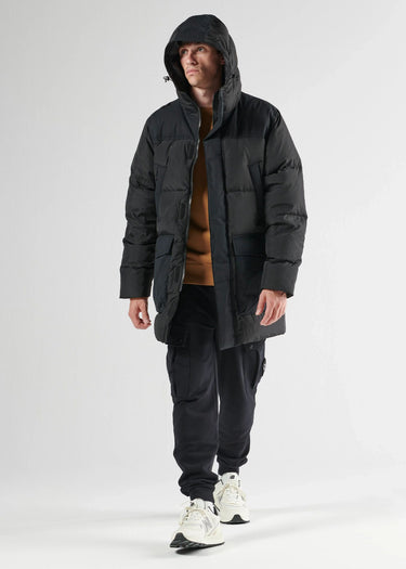 MA.Strum Jassen Recoil down coat parka - black