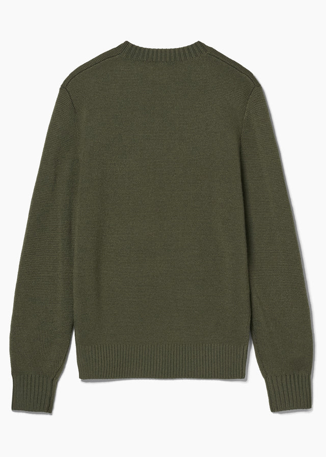 MA.Strum Truien Oka crew sweater - bronze green