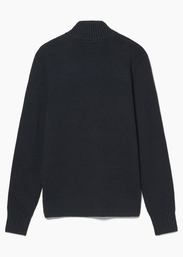 MA.Strum Truien Sarl quarter zip sweater - dark navy