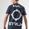 MA.Strum T-shirts Oversized back logo print tee - ink navy