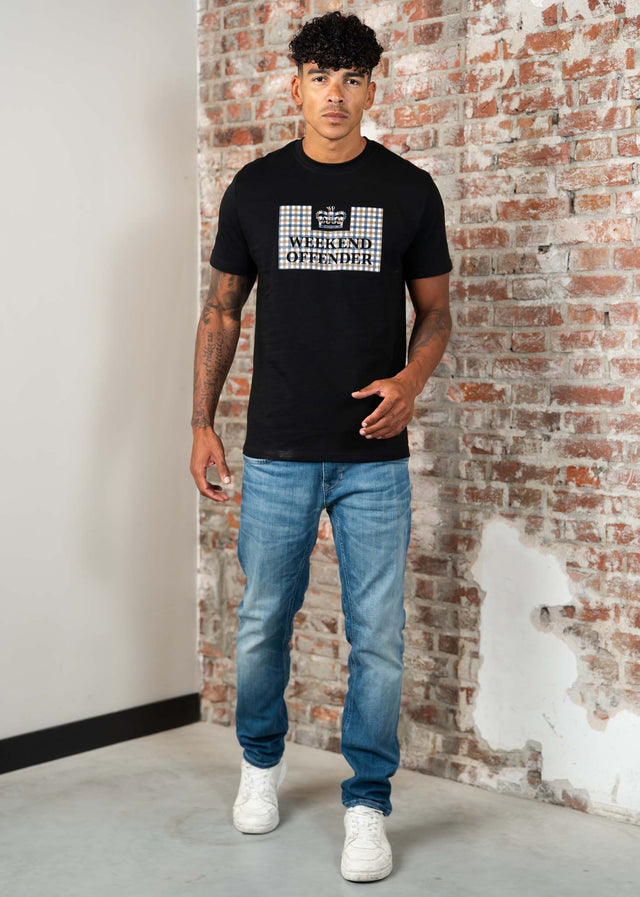 Weekend Offender T-shirts Shevchenko - black mid house check