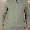 Barbour Truien Cotton half zip knitted jumper - thyme