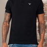 Barbour Polo's Barbour tartan pique polo - black