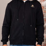 Aquascutum Vesten Full zipped hoodie fleece - black