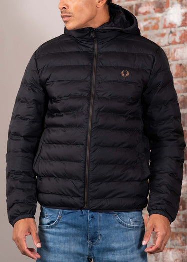 Fred Perry Jassen Hooded insulated jacket - black