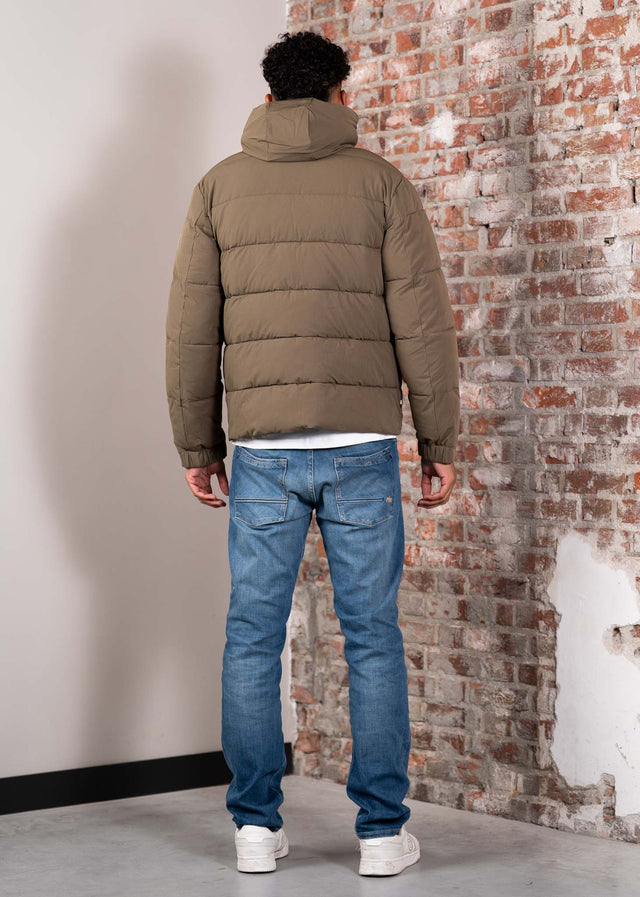 Aquascutum Jassen Sp hooded puffer - army green
