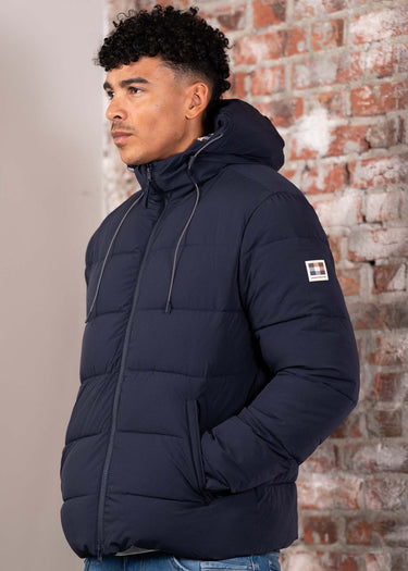 Aquascutum Jassen Sp hooded puffer - navy