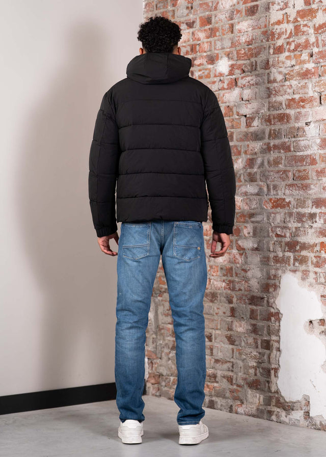 Aquascutum Jassen Sp hooded puffer - black