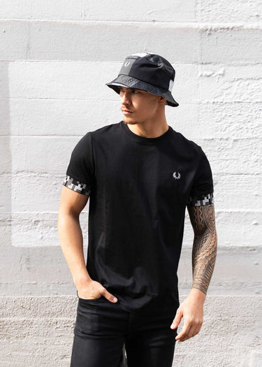 Fred Perry T-shirts Pixel cuff t-shirt - black