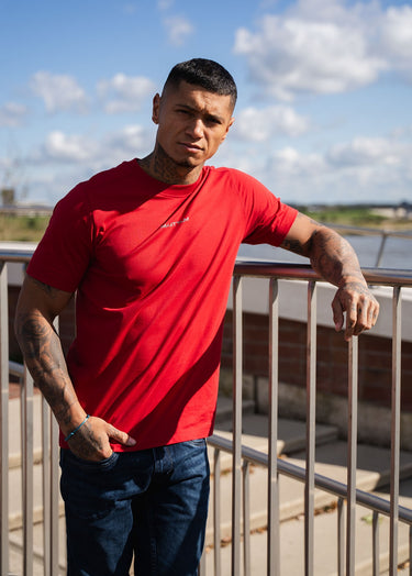 MA.Strum T-shirts Mastrum printed tee - carmine