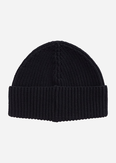 Barbour International Mutsen Sweeper legacy knit beanie - black