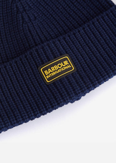 Barbour International Mutsen Sweeper legacy knit beanie - navy