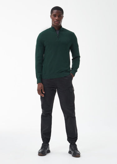 Barbour International Truien Cotton half zip knit - pine grove