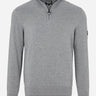 Barbour International Truien Cotton half zip knit - anthracite marl
