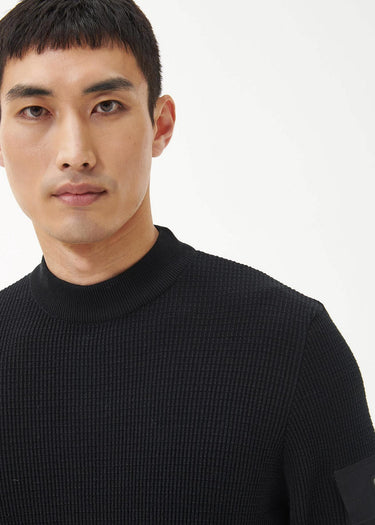 Barbour International Truien Texture crew - black