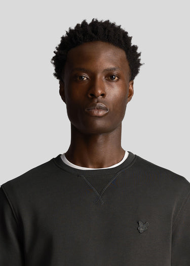 Lyle & Scott Truien Tonal eagle crew neck sweatshirt - gunmetal