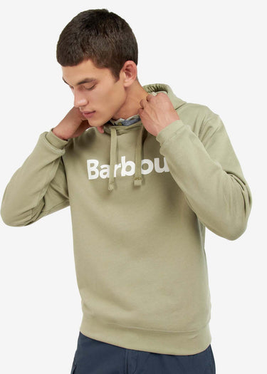 Barbour Hoodies Logo popover hoodie - bleached olive