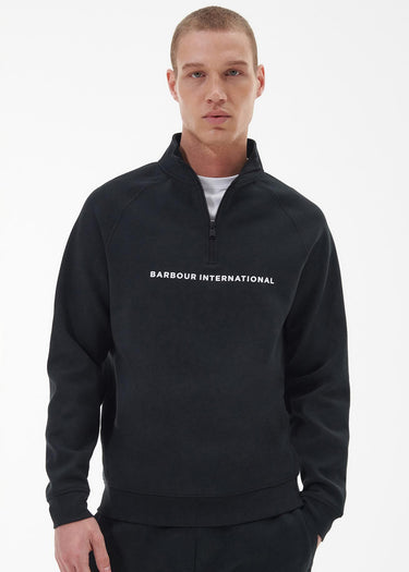 Barbour International Truien Motored funnel sweat - black