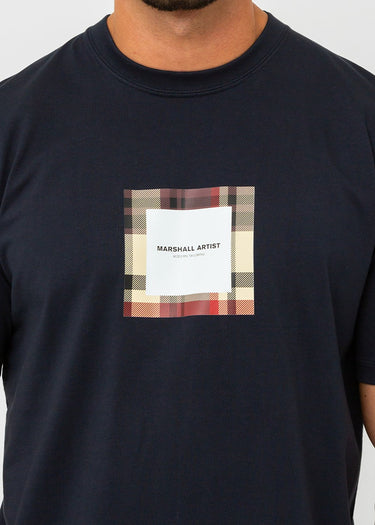Marshall Artist T-shirts UK ism box logo t-shirt - navy