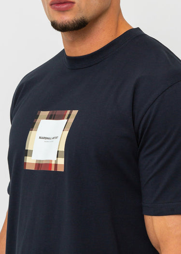 Marshall Artist T-shirts UK ism box logo t-shirt - navy