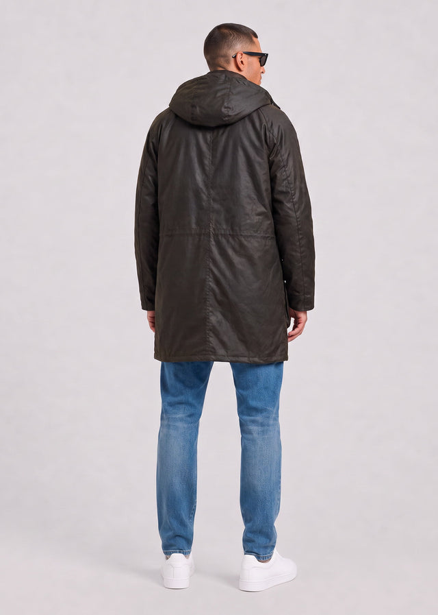 Barbour Jassen Barbour bedale wax parka - olive