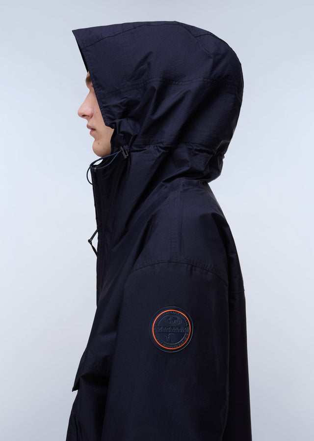 Napapijri Jassen Lightweight Packable Rainforest Overhead rf next Jacket - blu marine