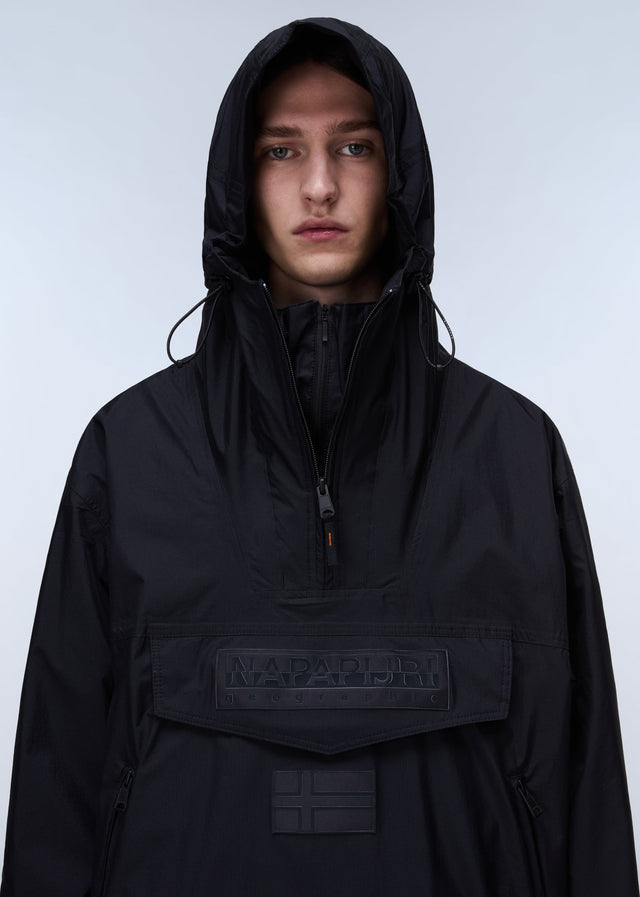 Napapijri Jassen Lightweight Packable Rainforest Overhead rf next Jacket - black beauty