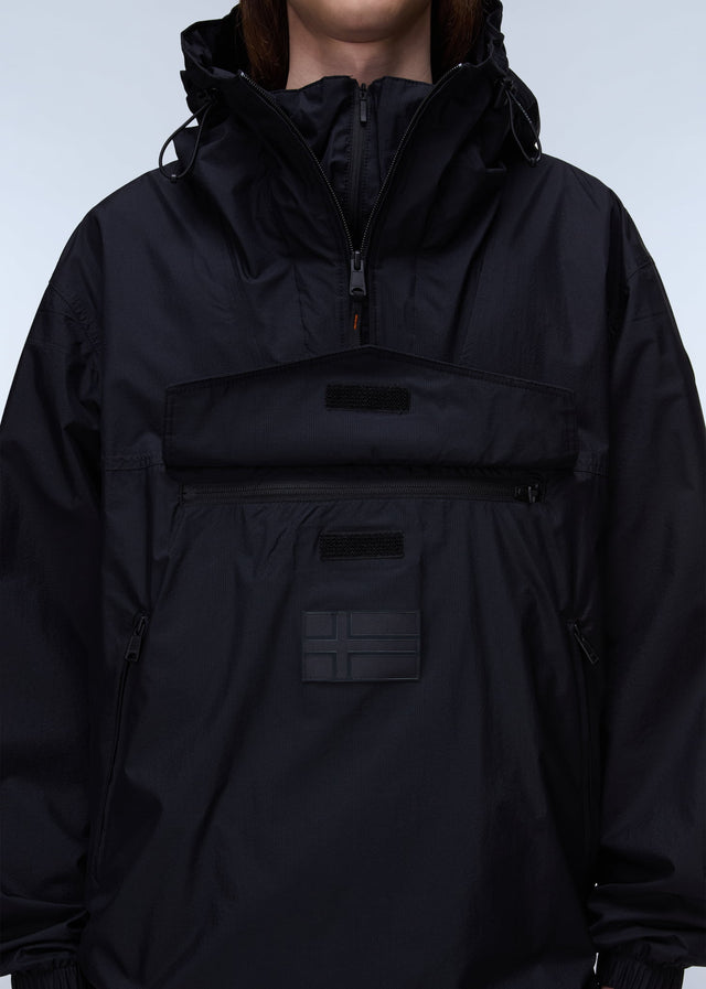 Napapijri Jassen Lightweight Packable Rainforest Overhead rf next Jacket - black beauty