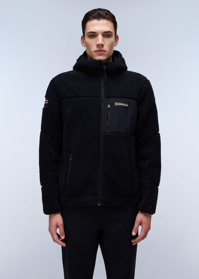 Napapijri Jassen Yupik full zip hoodie - black