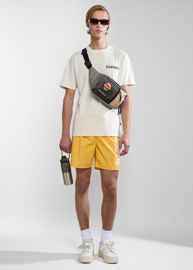 Napapijri Zwembroeken  Box swim short - yellow kumquat