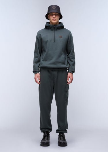 Napapijri Hoodies  Badge halfzip hoodie  - green urban