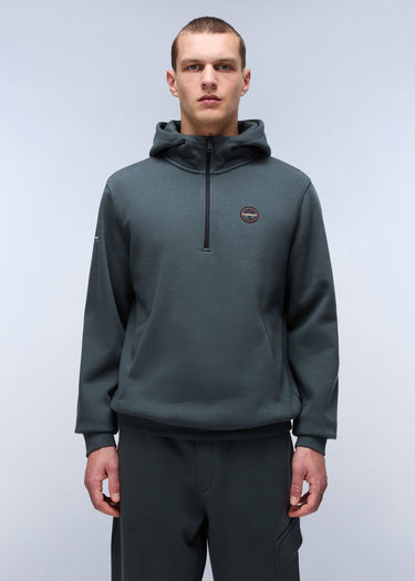 Napapijri Hoodies  Badge halfzip hoodie  - green urban