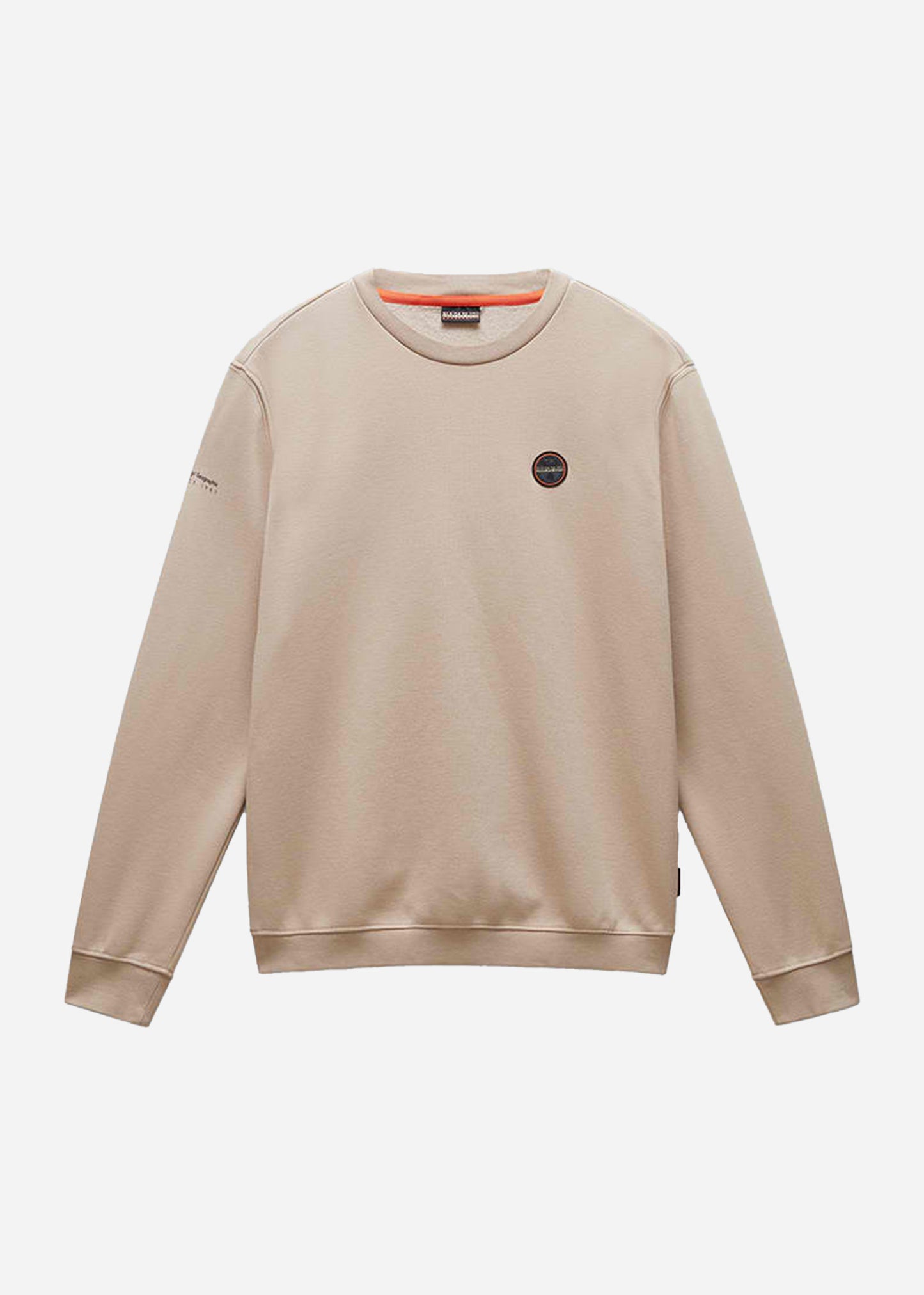 Napapijri Truien Badge crewneck sweater - beige rocky