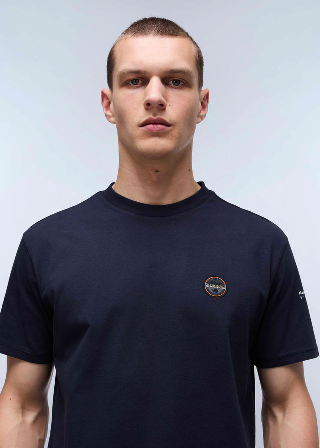 Napapijri T-shirts Badge t-shirt - blue marine