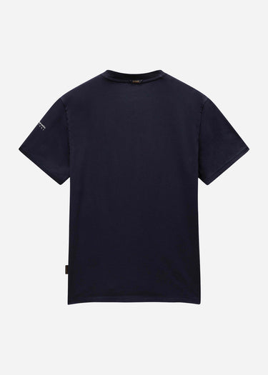 Napapijri T-shirts Badge t-shirt - blue marine