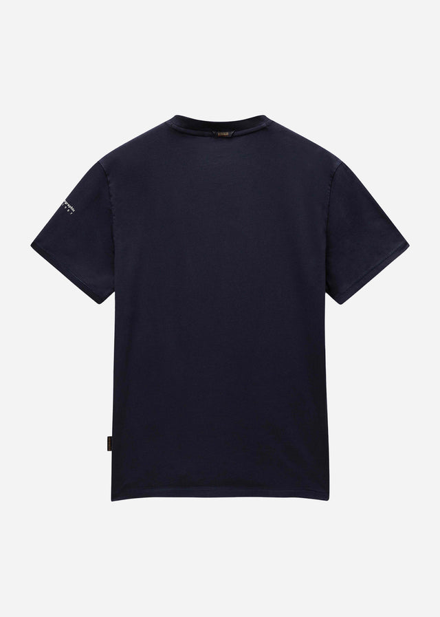 Napapijri T-shirts Badge t-shirt - blue marine