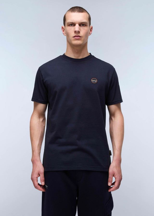Napapijri T-shirts Badge t-shirt - blue marine