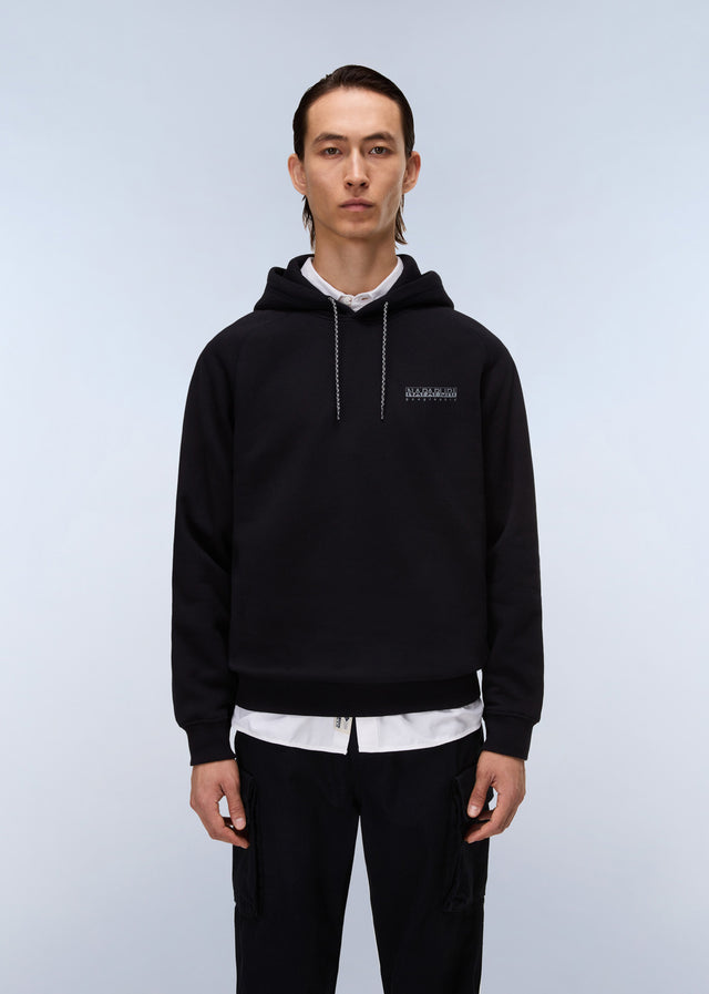 Napapijri Hoodies Back graphic hoodie - black beauty
