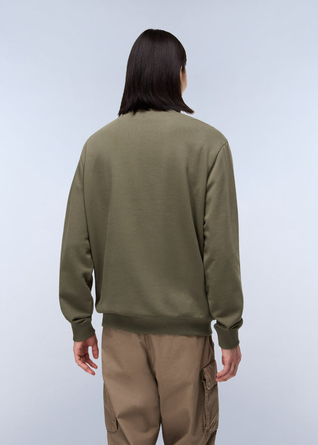 Napapijri Truien Small box quarter zip sweat - tea leaf