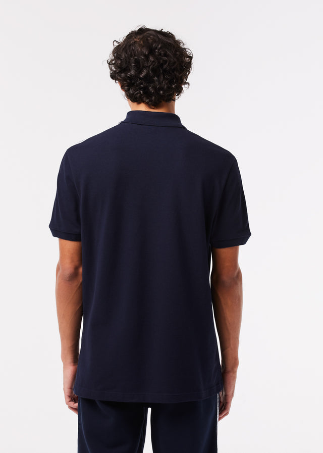 Lacoste Polo's Contrast stripe polo - navy blue