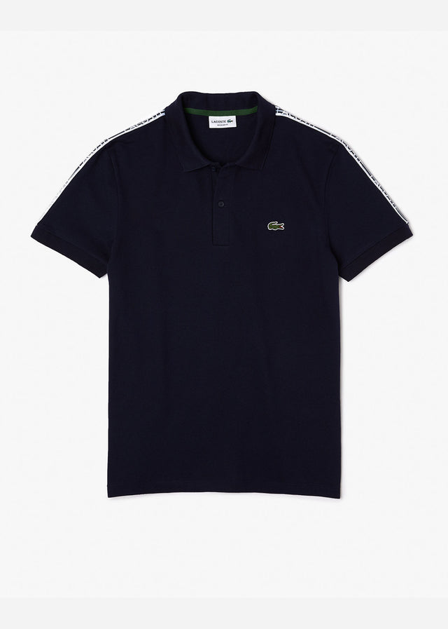 Lacoste Polo's Contrast stripe polo - navy blue